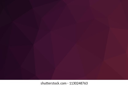 Dark Purple vector polygon abstract backdrop. Polygonal abstract illustration with gradient. Textured pattern for your backgrounds.