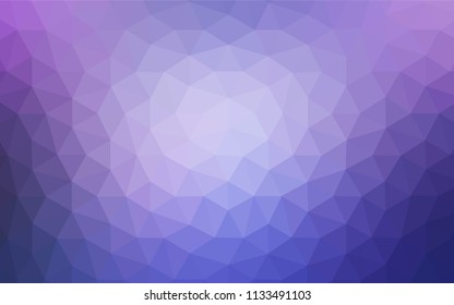 Dark Purple vector polygon abstract background. Shining polygonal illustration, which consist of triangles. Brand new style for your business design.