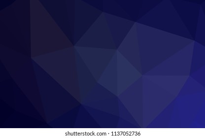 Dark Purple vector polygon abstract backdrop. A completely new color illustration in a polygonal style. New template for your brand book.