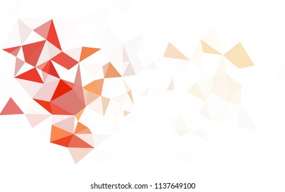 Dark Purple vector polygon abstract backdrop. Shining polygonal illustration, which consist of triangles. New template for your brand book.