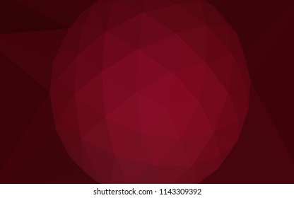 Dark Purple vector polygon abstract layout with a gem in a centre. Illustration in Origami style with gradient.  Completely new template for your banner.