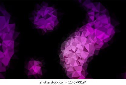 Dark Purple vector polygon abstract layout. An elegant bright illustration with gradient. The completely new template can be used for your brand book.