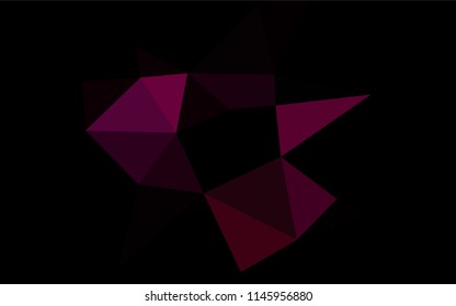 Dark Purple vector polygon abstract layout. Shining colored illustration in a Brand new style. The polygonal design can be used for your web site.