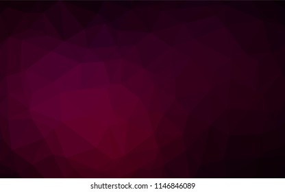Dark Purple vector polygon abstract layout. An elegant bright illustration with gradient. The polygonal design can be used for your web site.