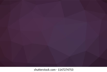 Dark Purple vector polygon abstract layout. An elegant bright illustration with gradient. The completely new template can be used for your brand book.