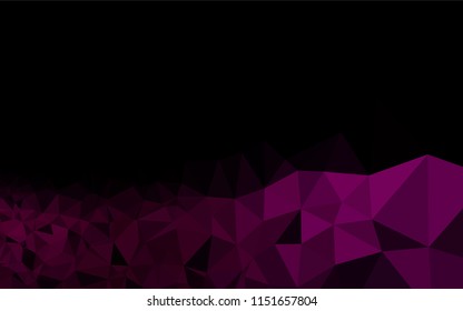 Dark Purple vector polygon abstract layout. A completely new color illustration in a vague style. The elegant pattern can be used as part of a brand book.