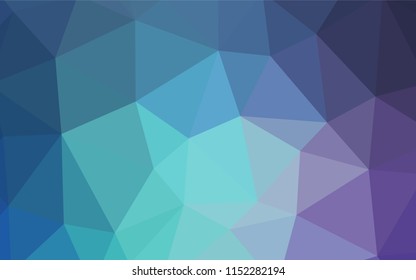 Dark Purple vector polygon abstract layout. A sample with polygonal shapes. Brand new style for your business design.