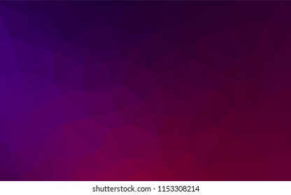 Dark Purple vector polygon abstract layout. Brand new colored illustration in blurry style with gradient. The template can be used as a background for cell phones.