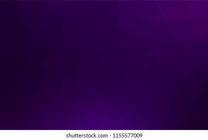 Dark Purple vector polygon abstract layout. Shining colored illustration in a Brand new style. The template can be used as a background for cell phones.