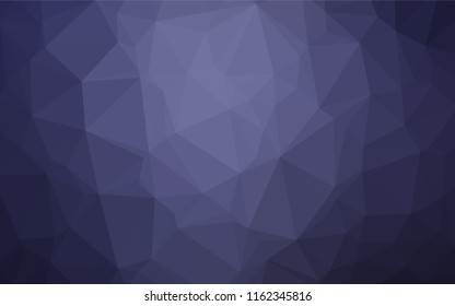 Dark Purple vector polygon abstract background. A vague abstract illustration with gradient. Brand new design for your business.