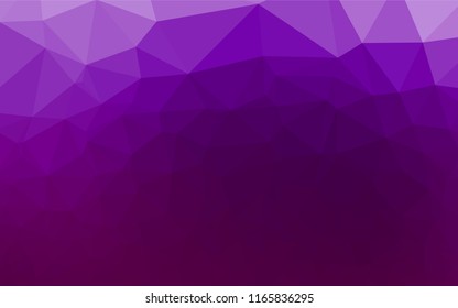 Dark Purple vector polygon abstract background. Creative geometric illustration in Origami style with gradient. Brand new design for your business.