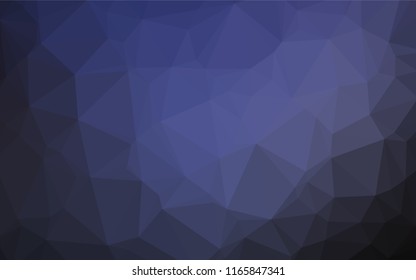 Dark Purple vector polygon abstract background. A sample with polygonal shapes. The textured pattern can be used for background.