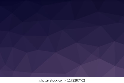 Dark Purple vector polygon abstract layout. A sample with polygonal shapes. The polygonal design can be used for your web site.
