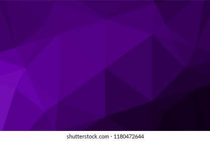 Dark Purple vector polygon abstract layout. Shining colored illustration in a Brand new style. The polygonal design can be used for your web site.