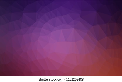 Dark Purple vector polygon abstract backdrop. Colorful illustration in abstract style with gradient. Brand new design for your business.