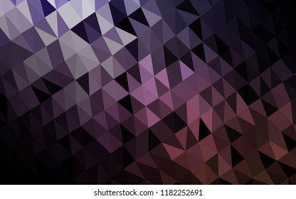 Dark Purple vector polygon abstract backdrop. An elegant bright illustration with gradient. The elegant pattern can be used as part of a brand book.