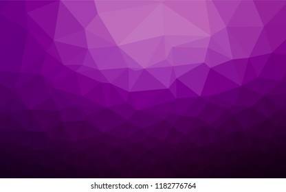 Dark Purple vector polygon abstract layout. A completely new color illustration in a vague style. A completely new design for your business.