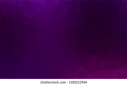 Dark Purple vector polygon abstract backdrop. Brand new colored illustration in blurry style with gradient. A completely new design for your business.