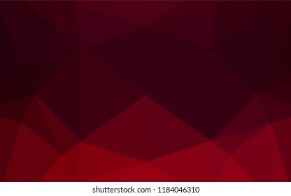 Dark Purple vector polygon abstract background. Brand new colored illustration in blurry style with gradient. A completely new design for your business.