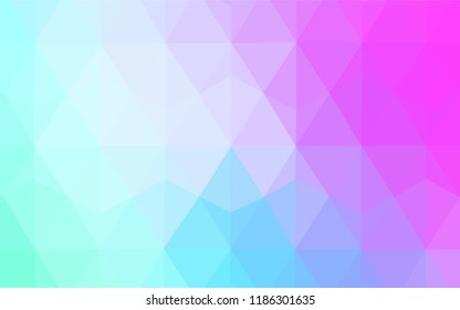 Dark Purple vector polygon abstract background. Creative geometric illustration in Origami style with gradient. Completely new template for your banner.