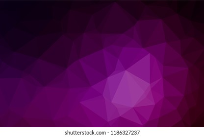 Dark Purple vector polygon abstract background. Colorful abstract illustration with gradient. The template can be used as a background for cell phones.