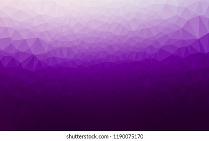 Dark Purple vector polygon abstract layout. A vague abstract illustration with gradient. The elegant pattern can be used as part of a brand book.