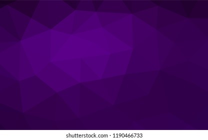 Dark Purple vector polygon abstract background. A completely new color illustration in a vague style. The template can be used as a background for cell phones.