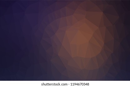 Dark Purple vector polygon abstract background. An elegant bright illustration with gradient. A completely new template for your business design.