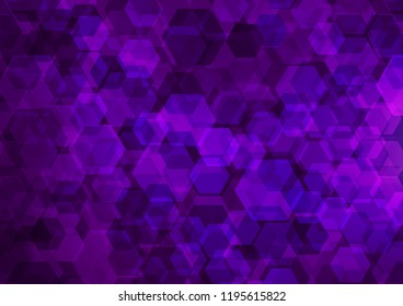 Dark Purple vector polygon abstract template. Shining colored illustration in a Brand new style. A new texture for your design.