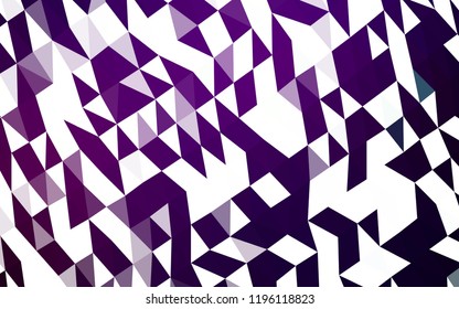 Dark Purple vector polygon abstract background. Creative illustration in halftone style with gradient. The textured pattern can be used for background.