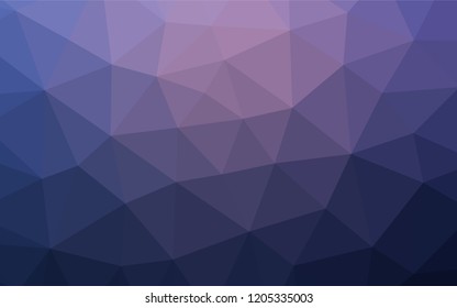 Dark Purple vector polygon abstract background. Geometric illustration in Origami style with gradient.  Brand new design for your business.
