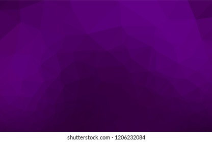 Dark Purple vector polygon abstract background. Brand new colored illustration in blurry style with gradient. Brand new design for your business.