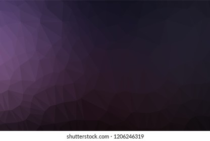Dark Purple vector polygon abstract background. Creative geometric illustration in Origami style with gradient. Brand new design for your business.