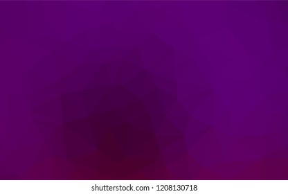 Dark Purple vector polygon abstract background. Colorful abstract illustration with gradient. Triangular pattern for your business design.