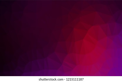 Dark Purple vector polygon abstract background. Colorful abstract illustration with gradient. The completely new template can be used for your brand book.