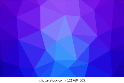 Dark Purple vector polygon abstract background. Colorful illustration in abstract style with triangles. Polygonal design for your web site.