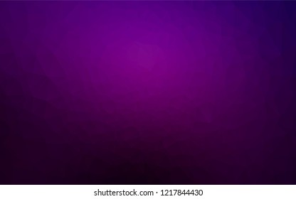Dark Purple vector polygon abstract backdrop. Creative geometric illustration in Origami style with gradient. The best triangular design for your business.