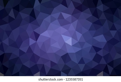 Dark Purple vector polygon abstract background. Modern abstract illustration with triangles. New template for your brand book.