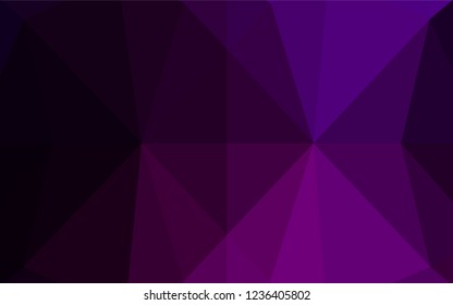 Dark Purple vector polygon abstract background. Shining colored illustration in a Brand new style. The elegant pattern can be used as part of a brand book.