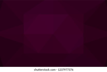 Dark Purple vector polygon abstract layout. Shining colored illustration in a Brand new style. Brand new style for your business design.