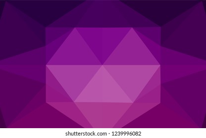 Dark Purple vector polygon abstract backdrop. Shining colored illustration in a Brand new style. The completely new template can be used for your brand book.