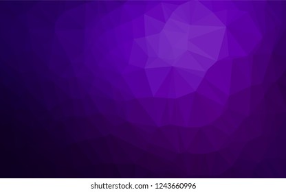 Dark Purple vector polygon abstract backdrop. Shining colored illustration in a Brand new style. Brand new design for your business.