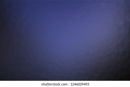 Dark Purple vector polygon abstract backdrop. Glitter abstract illustration with an elegant design. Brand new design for your business.
