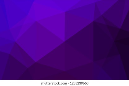 Dark Purple vector polygon abstract background. A vague abstract illustration with gradient. The polygonal design can be used for your web site.