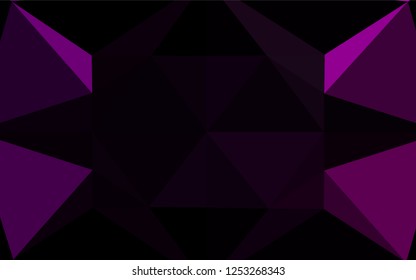 Dark Purple vector polygon abstract backdrop. An elegant bright illustration with gradient. Brand new design for your business.