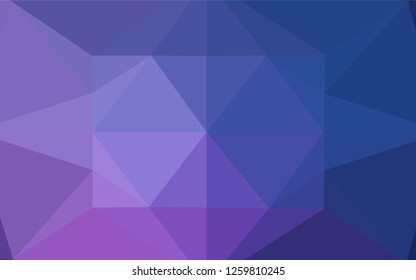 Dark Purple vector polygon abstract layout. Modern geometrical abstract illustration with gradient. A new texture for your design.