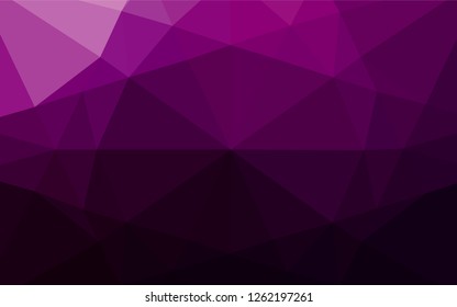 Dark Purple vector polygon abstract background. Shining colored illustration in a Brand new style. A completely new design for your business.