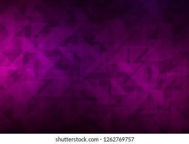 Dark Purple vector polygon abstract background. Shining colored illustration in a Brand new style. A completely new design for your business.