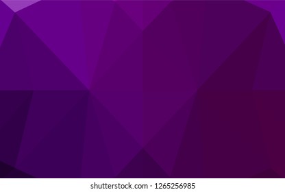 Dark Purple vector polygon abstract background. A completely new color illustration in a vague style. The completely new template can be used for your brand book.