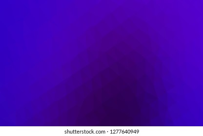 Dark Purple vector polygon abstract backdrop. A vague abstract illustration with gradient. Polygonal design for your web site.